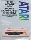 Atari 800 Home Computer System Salesperson's Guide Dealer Documents